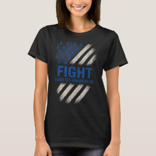 Camiseta Combater a Consciência da Diabetes - Sinalizador d