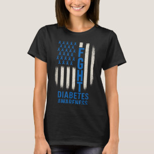 Camiseta Combater a Consciência da Diabetes - Suporte para