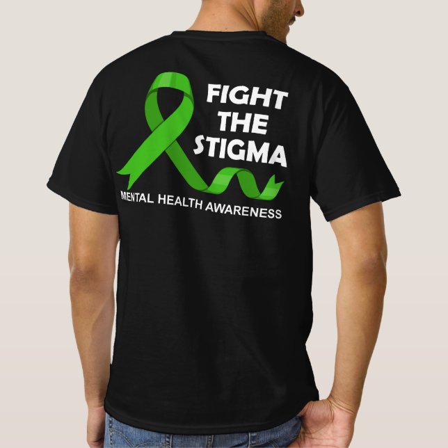 Camiseta Combater A Consciência Mental Do Estigma (Verso)
