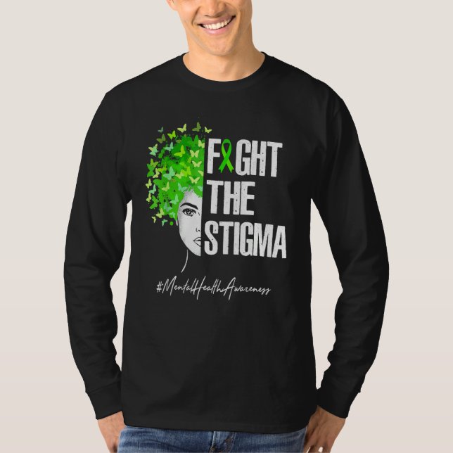 Camiseta Combater A Consciência Mental Do Estigma (Frente)