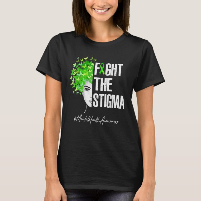 Camiseta Combater A Consciência Mental Do Estigma (Frente)