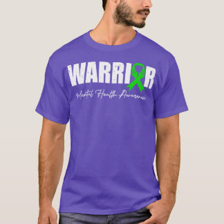 Camiseta Combater a Guerra Verde da Consciência Mental Esti