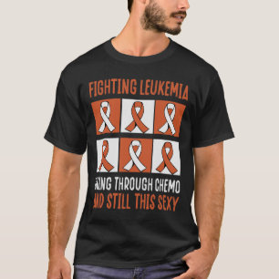 Camiseta Combater A Leucemia Atravessando A Quimioterapia E