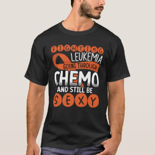 Camiseta Combater A Leucemia Atravessando A Quimioterapia E