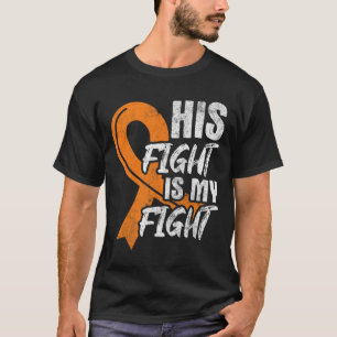 Camiseta Combater a Minha Luta Contra A Leucemia Cancer Sen