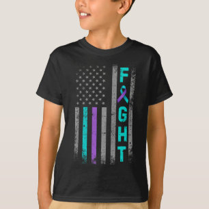 Camiseta Combater a Prevenção do Suicídio Sensibilização Am