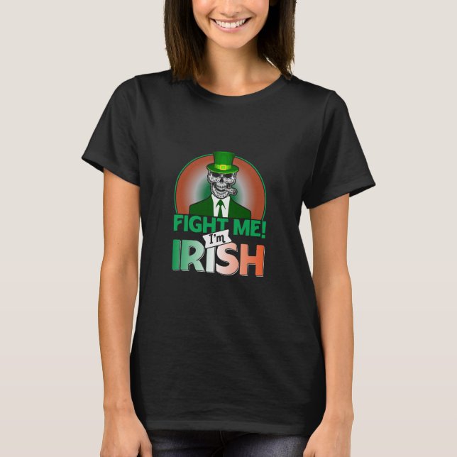 Camiseta Combater-Me Eu Sou Irlandês (Frente)