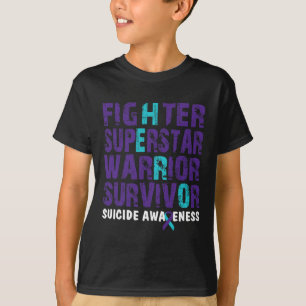 Camiseta Combater Sobrevivência Suicida Sensibilização para