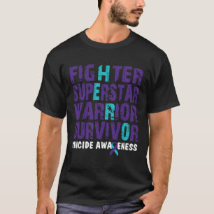 Camiseta Combater Sobrevivência Suicida Sensibilização para