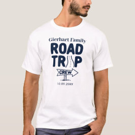 Camiseta Combinação anual de férias de Tripulação de Viagem