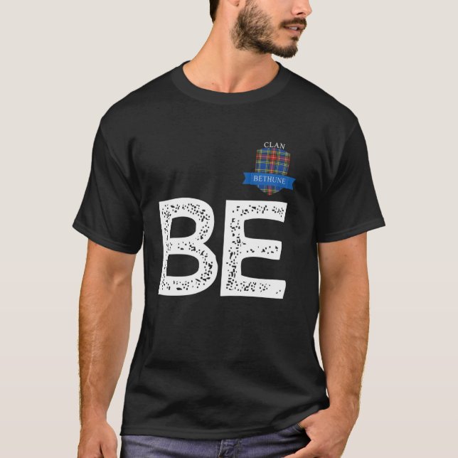 Camiseta Combinação da Família Clan Bethune B e E (Frente)