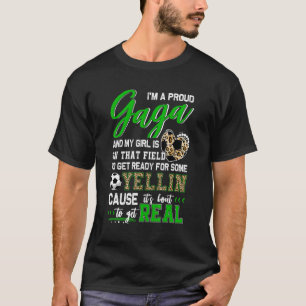 Camiseta Combinação da Família de Futebol Gaga Orgulhosa