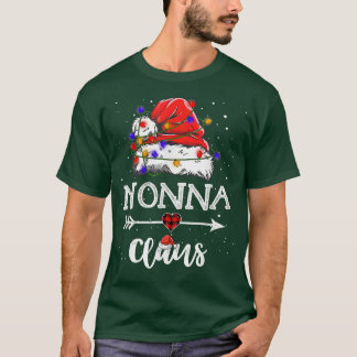 Camiseta Combinação da Família Pajama Light de Natal Nonna 