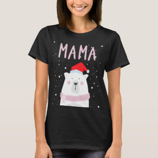 Camiseta Combinação da Família Santa Hat do Bear Christmas