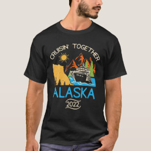 Camiseta Combinação de Amigos Familiares Grupo Alaska Cruis