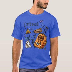 Camiseta Combinação de aventura viagem viagem 