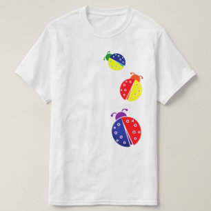 Camiseta combinação de cores de ladybug