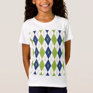 Camiseta Combinação de Cores de Losango 4