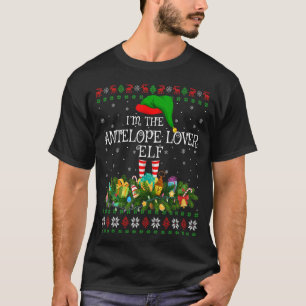 Camiseta Combinação de família feia Eu sou o Antelope Elf C