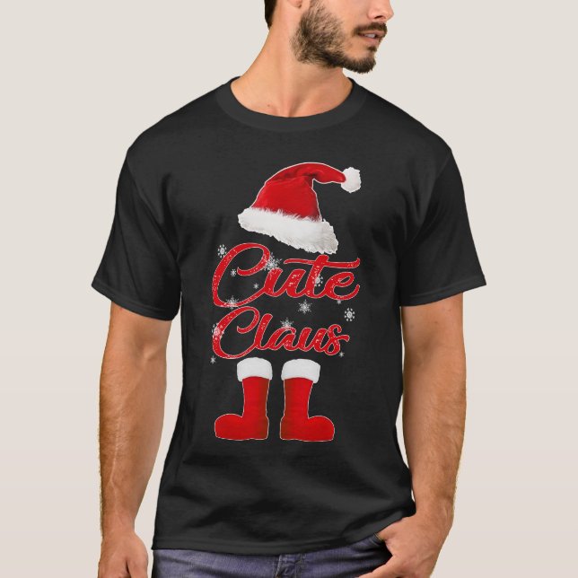 Camiseta combinação de famílias de Natal bonitinho (Frente)