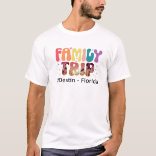 Camiseta Combinação de Férias Familiares de Destruição de F