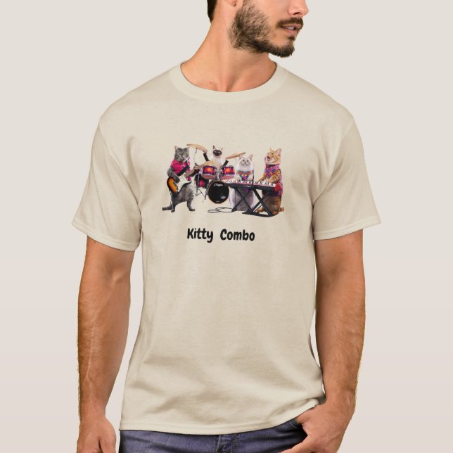 Camiseta Combinação de gatinhos (Frente)