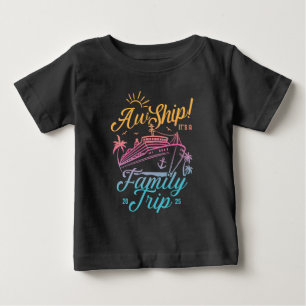 Camiseta Combinação de Grupo de Viagem de Cruzeiro da Famíl