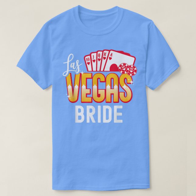 Camiseta Combinação De Las Vegas Casamento Noiva E Groom Ve (Frente do Design)