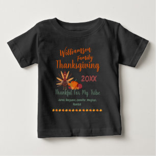 Camiseta Combinação de Nomes de Conjuntos de Ação de Graças