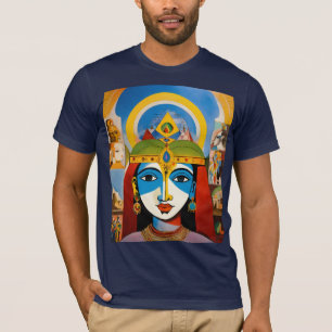 Camiseta Combinação de Olhos Cansados de Krishna