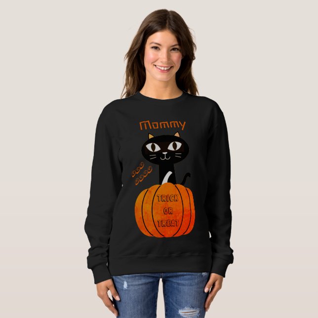 Camiseta Combinação de Truque Spooky ou Tratar Feliz Dia da (Frente Completa)