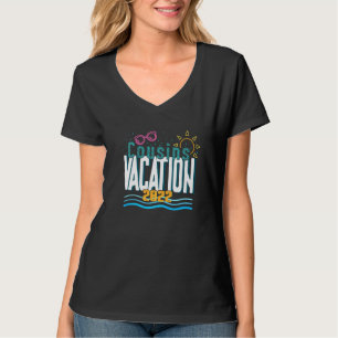 Camiseta Combinação de Viagens da Família 2022 Cousins Beac