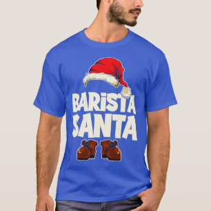 Camiseta Combinação do Natal Barista Papai Noel Natal S