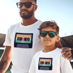 Camiseta Combinação do Remix original Vintage Cassette Ano