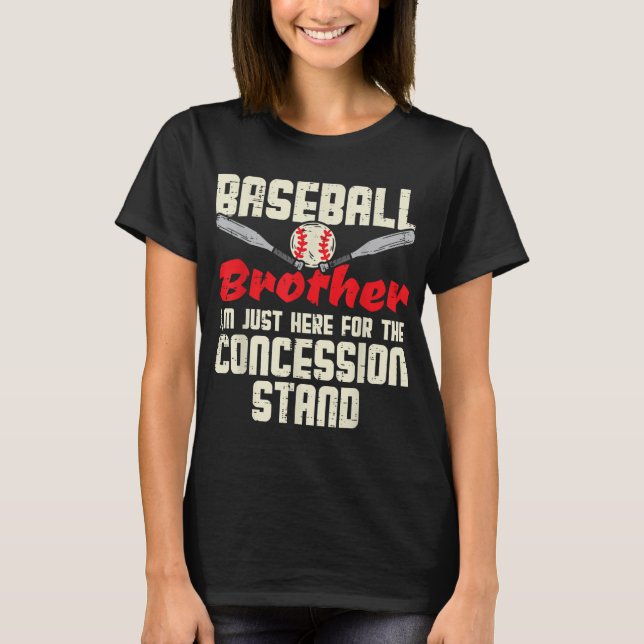 Camiseta Combinação Familiar de Concessão do Irmão Baseball (Frente)