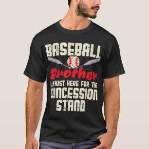 Camiseta Combinação Familiar de Concessão do Irmão Baseball