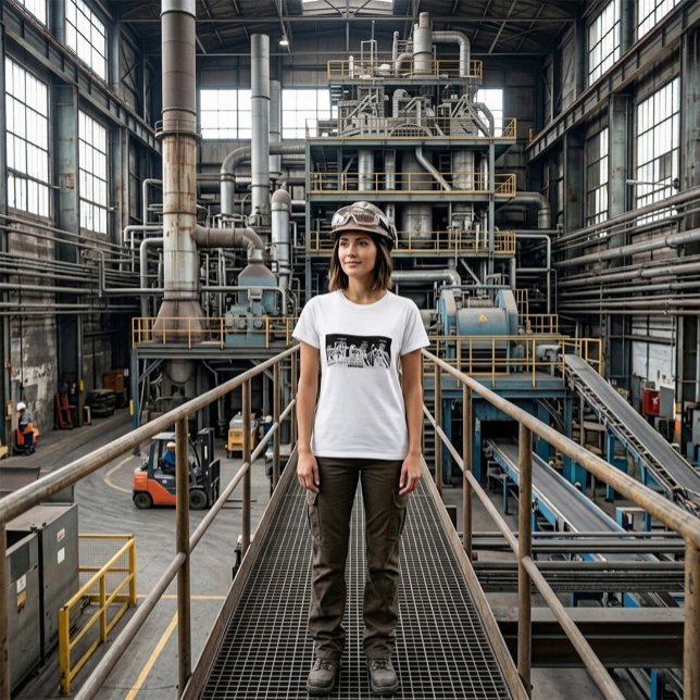 Camiseta Combinação metalúrgica industrial Mulheres (Criador carregado)