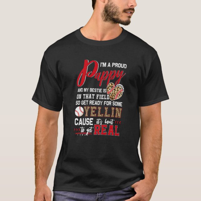 Camiseta Combinação Orgulhosa Da Família Baseball Pappy Bas (Frente)