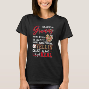 Camiseta Combinação Orgulhosa de Baseball do Grammy de Base