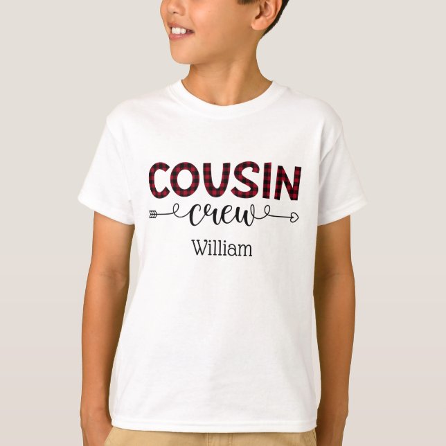 Camiseta Combinação Personalizada da Família de Tripulantes (Frente)