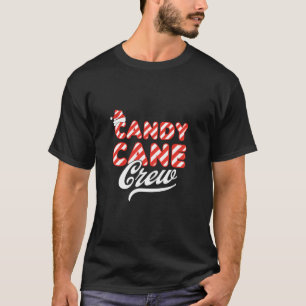 Camiseta Combinação Xmas da Família Candy Cane Crew Christm