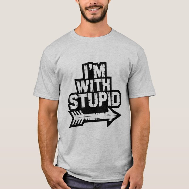 Camiseta Combinando Casal Engraçado Flecha Estou C (Frente)
