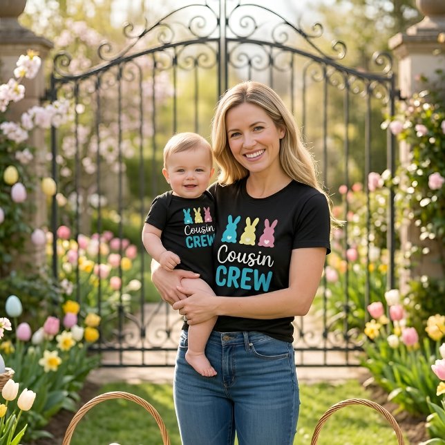 Camiseta Combinando da Família Coelho de Páscoa da (Criador carregado)