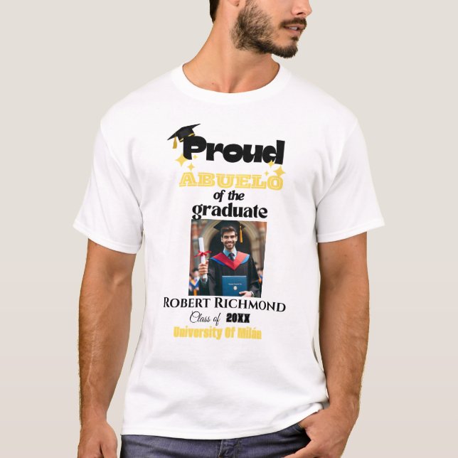 Camiseta Combinando da Família Orgulhosa de um Gra (Frente)