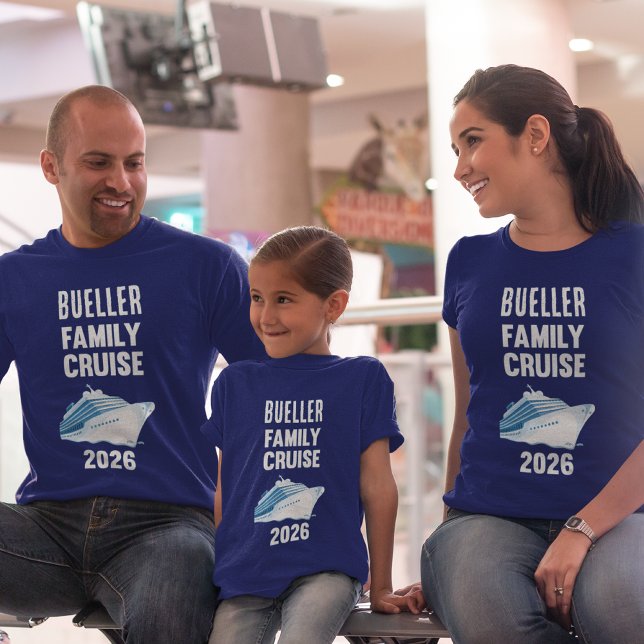 Camiseta Combinando para Cruzeiro Familiar de 2026 (Criador carregado)