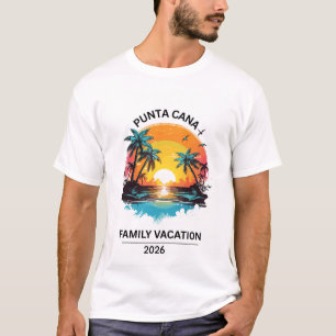Camiseta Combinando para Férias em Família em Punt