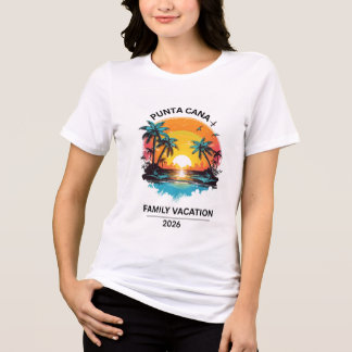 Camiseta Combinando para Férias em Família em Punt