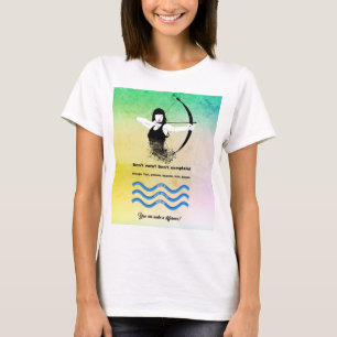 Camiseta Combo Female Archer e Vote na Onda Azul