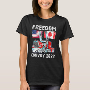 Camiseta Comboio 2022 Canadá & América Caminhoneiro da Libe
