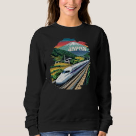 Camiseta Comboio a bala japonês e Monte Fuji